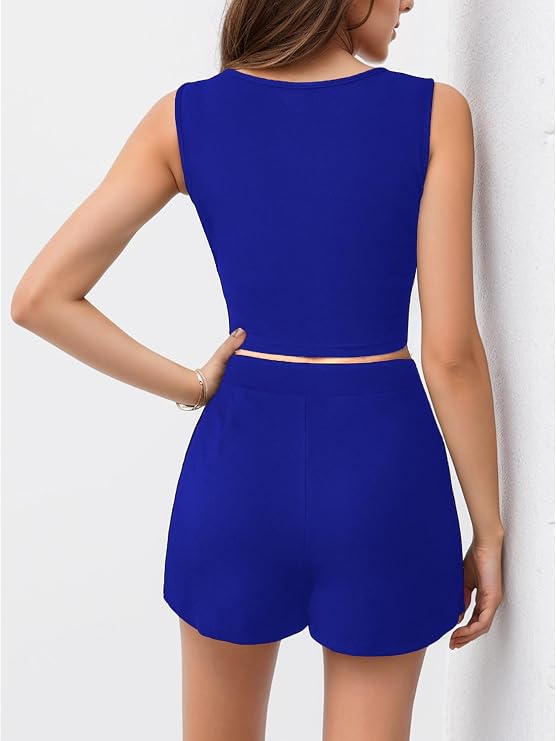 SHEIN Top tank & cruzado Skort con abertura
