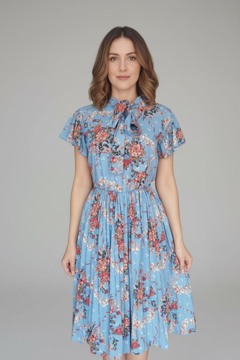 Vestido plisado curvé