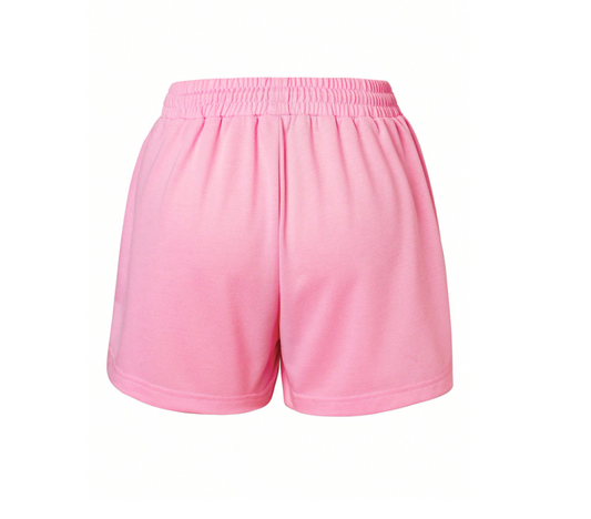 Pantalones cortos deportivos INAWLY con estampado de mariposa y eslogan, con cordón ajustable en la cintura.