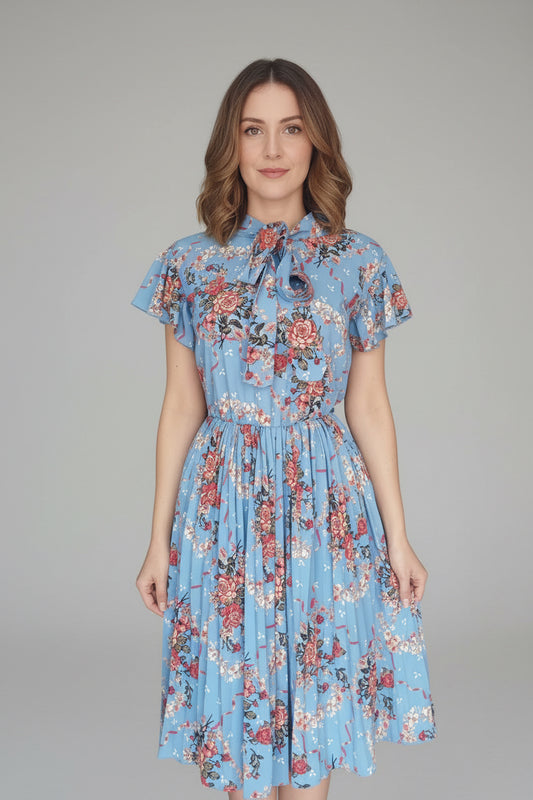 Vestido plisado curvé